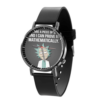Rick and Morty Quotes Custom Quartz Watch Black Plastic With Gift Box