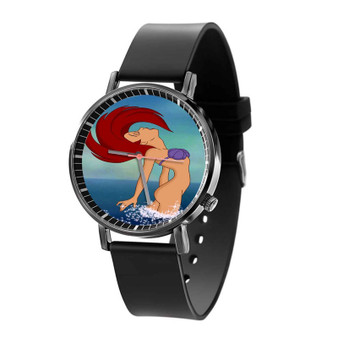 Sexy Ariel The Little Mermaid Disney Custom Quartz Watch Black Plastic With Gift Box