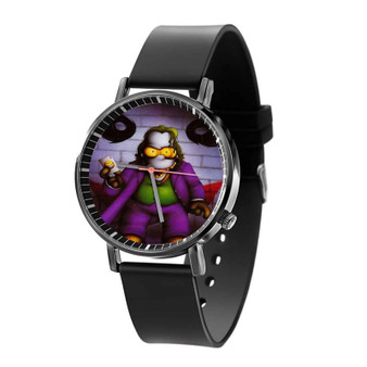 Simpsons Joker Custom Quartz Watch Black Plastic With Gift Box