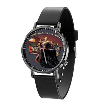 Star Wars Never Tell Me The Odds Custom Quartz Watch Black Plastic With Gift Box