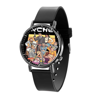 Sterling Archer Custom Quartz Watch Black Plastic With Gift Box