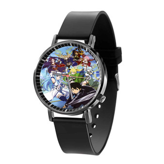 Sword Art Online Art Custom Quartz Watch Black Plastic With Gift Box