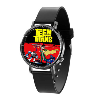 Teen Titans Cartoon Custom Quartz Watch Black Plastic With Gift Box