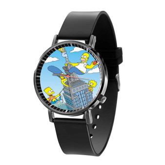 The City of New York vs Homer Simpson Custom Quartz Watch Black Plastic With Gift Box