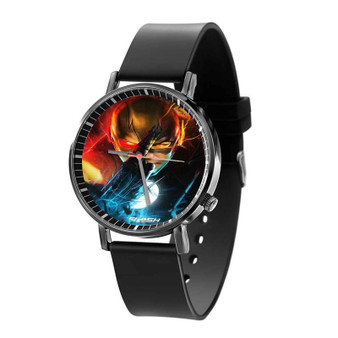 The Flash Superhero Product Custom Quartz Watch Black Plastic With Gift Box