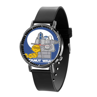 The Peanuts Snoopy Star Wars Custom Quartz Watch Black Plastic With Gift Box