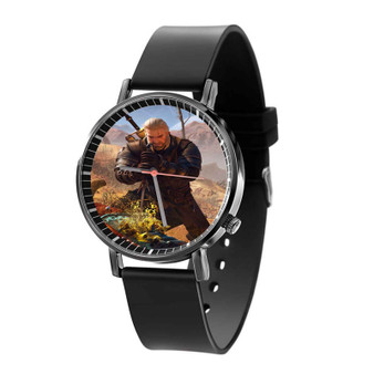 The Witcher 3 Wild Hunt Custom Quartz Watch Black Plastic With Gift Box