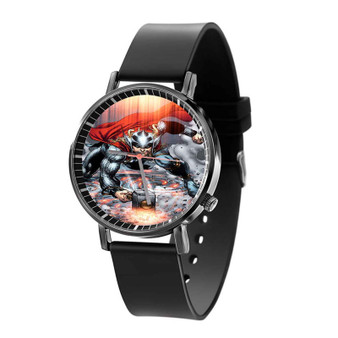 Thor Mjolnir Comic Custom Quartz Watch Black Plastic With Gift Box