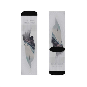 Batman Vs Superman Product Custom Socks Sublimation White Polyester Unisex Regular Fit