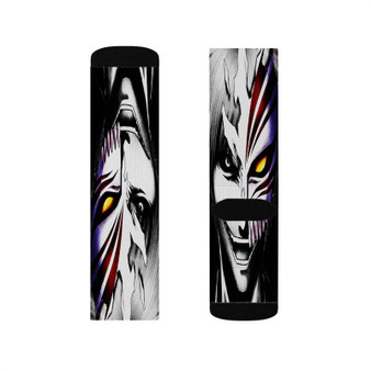 Bleach Face Art Custom Socks Sublimation White Polyester Unisex Regular Fit