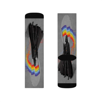 Darth Vader Gay Pride Custom Socks Sublimation White Polyester Unisex Regular Fit
