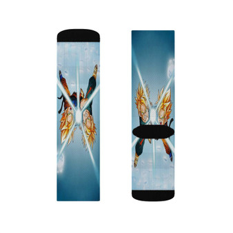 Goten and Trunks Dragon Ball Z Custom Socks Sublimation White Polyester Unisex Regular Fit