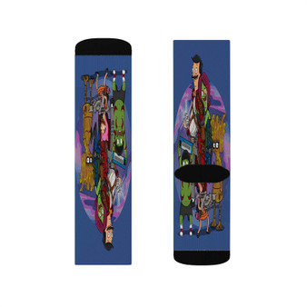 Guardians of the Galaxy Bob s Burgers Custom Socks Sublimation White Polyester Unisex Regular Fit