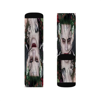 Joker Suicide Squad Custom Socks Sublimation White Polyester Unisex Regular Fit