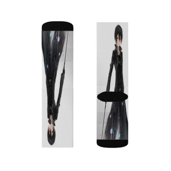 Kirito Sword Art Online Arts Custom Socks Sublimation White Polyester Unisex Regular Fit