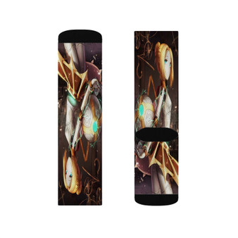 Orianna League of Legends Custom Socks Sublimation White Polyester Unisex Regular Fit