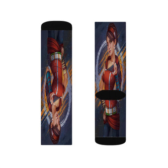 Sasha Tales from the Borderlands Custom Socks Sublimation White Polyester Unisex Regular Fit