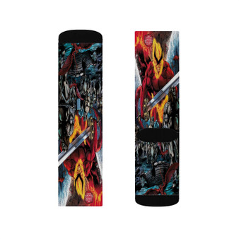 Thor Ragnarok Comic Custom Socks Sublimation White Polyester Unisex Regular Fit