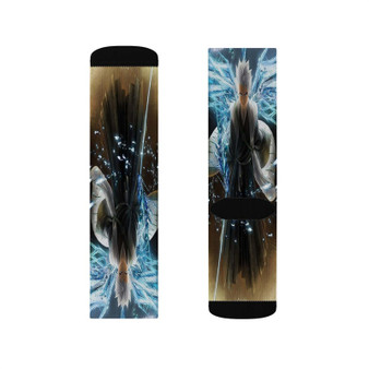 T shir Hitsugaya Bleach Custom Socks Sublimation White Polyester Unisex Regular Fit