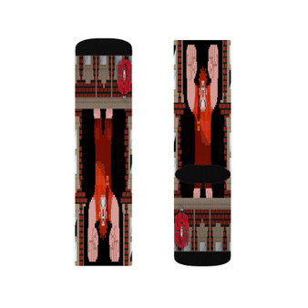 Wreck It Ralph Spaccatutto Custom Socks Sublimation White Polyester Unisex Regular Fit