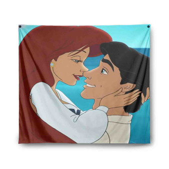 Ariel and Eric Love Disney Custom Tapestry Polyester Indoor Wall Home Decor