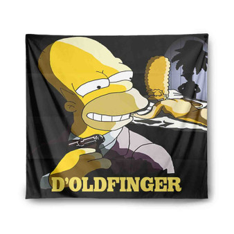 Bart Simpsons D Oldfinger Custom Tapestry Polyester Indoor Wall Home Decor