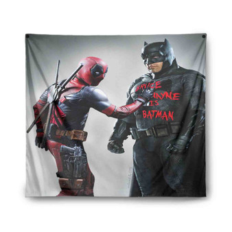 Batman and Deadpool Custom Tapestry Polyester Indoor Wall Home Decor