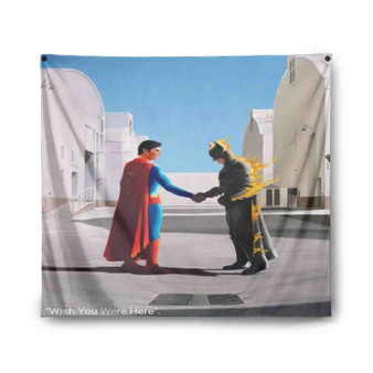 Batman vs Superman Pink FLoyd Custom Tapestry Polyester Indoor Wall Home Decor