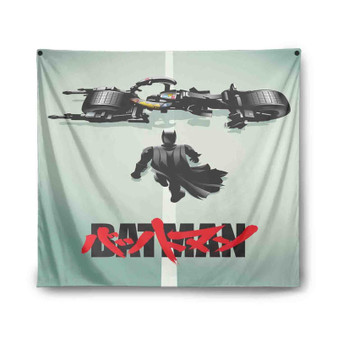 Batman With Motorcycle Custom Tapestry Polyester Indoor Wall Home Decor