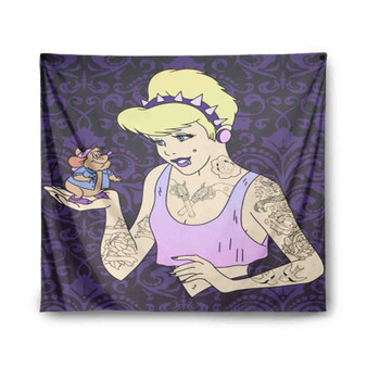 Cinderella Gothic Disney Custom Tapestry Polyester Indoor Wall Home Decor