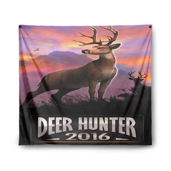 Deer Hunter Custom Tapestry Polyester Indoor Wall Home Decor