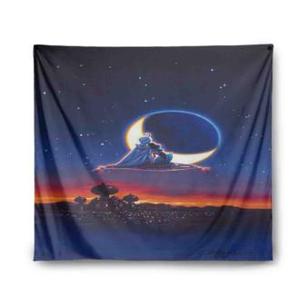 Disney Aladdin and Jasmine Love Custom Tapestry Polyester Indoor Wall Home Decor