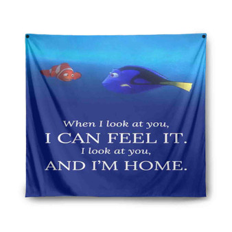 Dory and Nemo Quotes Custom Tapestry Polyester Indoor Wall Home Decor