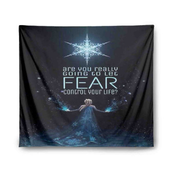 Elsa Frozen Quotes Custom Tapestry Polyester Indoor Wall Home Decor