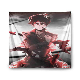 Eren Jaeger Attack on Titan Product Custom Tapestry Polyester Indoor Wall Home Decor