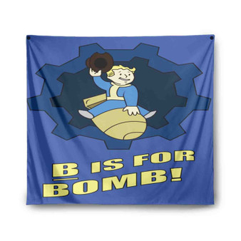 Fallout Vault Boy Bomb Custom Tapestry Polyester Indoor Wall Home Decor
