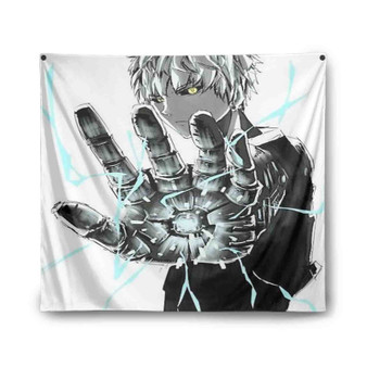 Genos One Punch Man Art Custom Tapestry Polyester Indoor Wall Home Decor