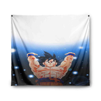 Goku Spirit Bomb Dragon Ball Z Product Custom Tapestry Polyester Indoor Wall Home Decor