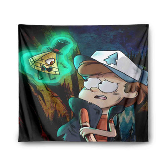 Gravity Falls Bill Cipher and Bipper Custom Tapestry Polyester Indoor Wall Home Decor