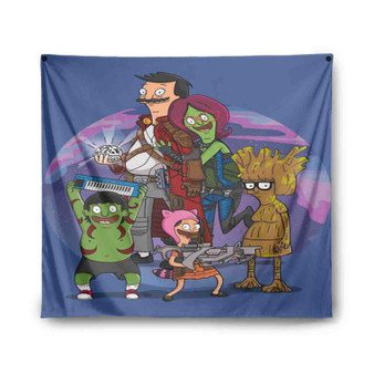 Guardians of the Galaxy Bob s Burgers Custom Tapestry Polyester Indoor Wall Home Decor