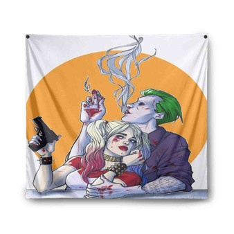 Joker Harley Quinn Custom Tapestry Polyester Indoor Wall Home Decor