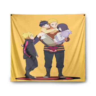 Naruto and Hinata s Family Custom Tapestry Polyester Indoor Wall Home Decor