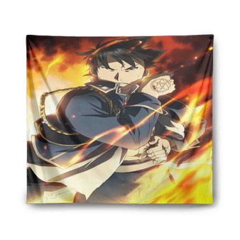 Roy Mustang Fullmetal Alchemist Brotherhood Custom Tapestry Polyester Indoor Wall Home Decor