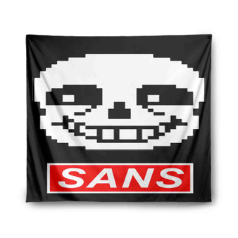 Sans Undertale Face Custom Tapestry Polyester Indoor Wall Home Decor