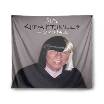 Sia Cheap Thrills Remix ft Nicky Jam Custom Tapestry Polyester Indoor Wall Home Decor