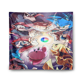 Smash Bros Custom Tapestry Polyester Indoor Wall Home Decor