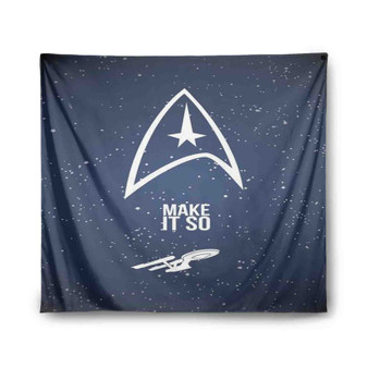 Star Trek Make it So Custom Tapestry Polyester Indoor Wall Home Decor