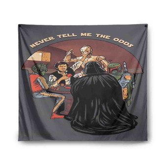 Star Wars Never Tell Me The Odds Custom Tapestry Polyester Indoor Wall Home Decor