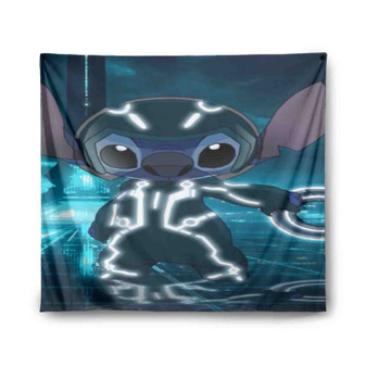 Stitch Tron Custom Tapestry Polyester Indoor Wall Home Decor