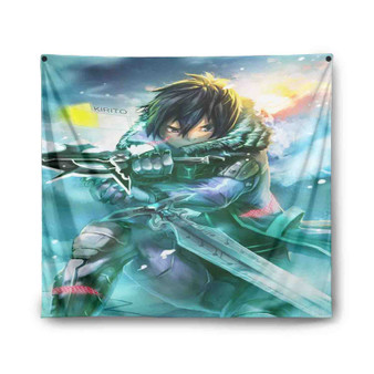 Sword Art Online Kirito Custom Tapestry Polyester Indoor Wall Home Decor